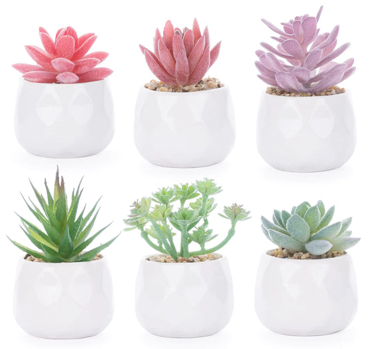 6 Piece Fake Plants